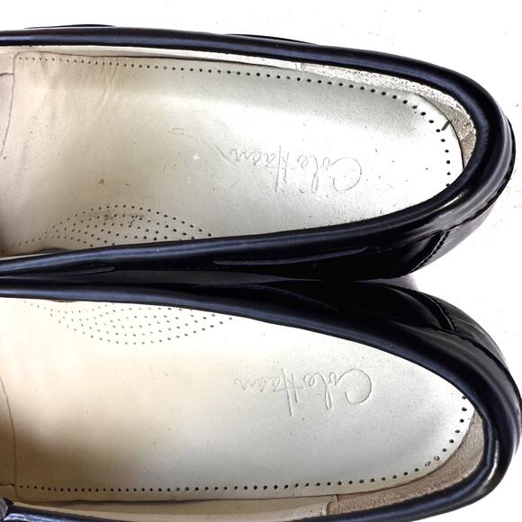 Cole Haan Shiny Black Leather Tassel Loafers | Classic Polished Dress Loafer NEW - Picture 7 of 15